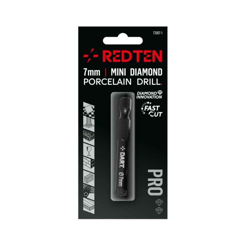 Red Ten PRO  6mm Diamond Porcelain Drill Pk. 1 (PTY)