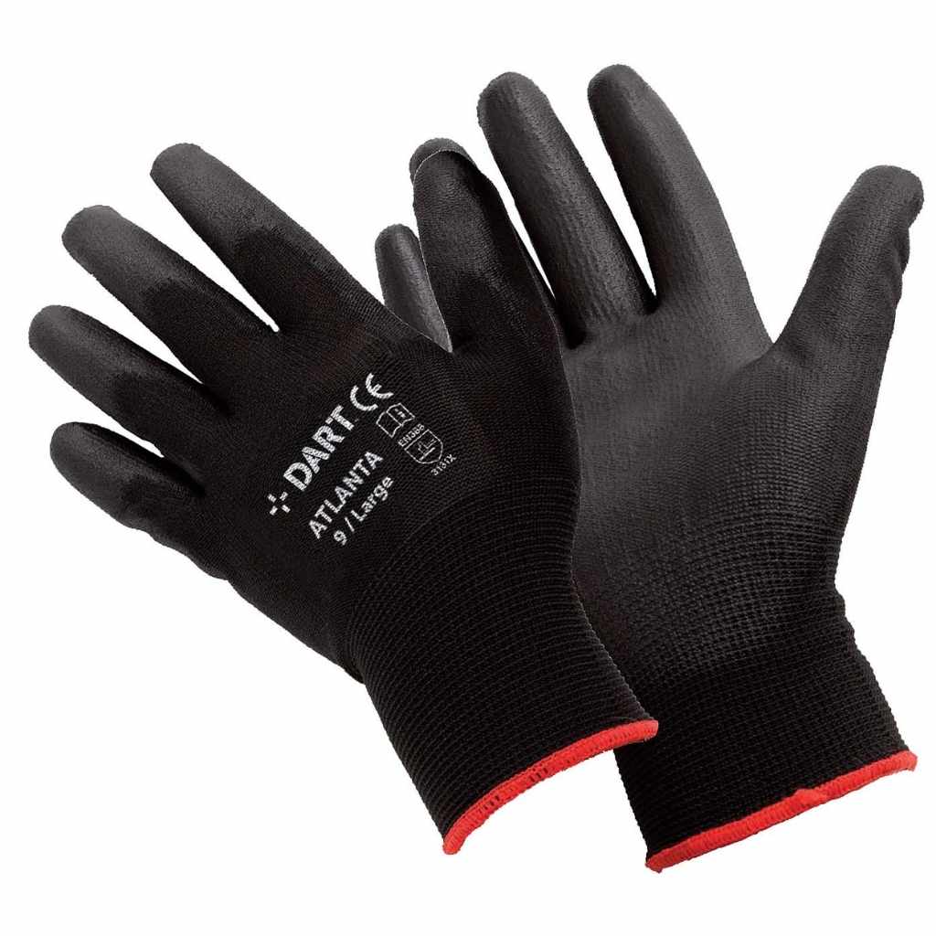 DART Black PU Glove Size L (9)