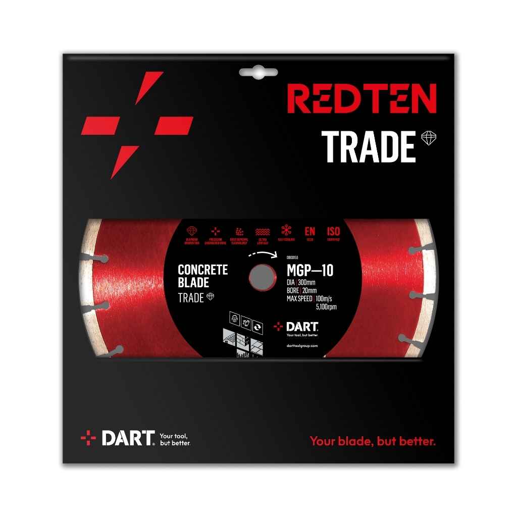 DART Red Ten MGP-10 Diamond Blade 115D x 22.23B Pack Of 3 (WTR)