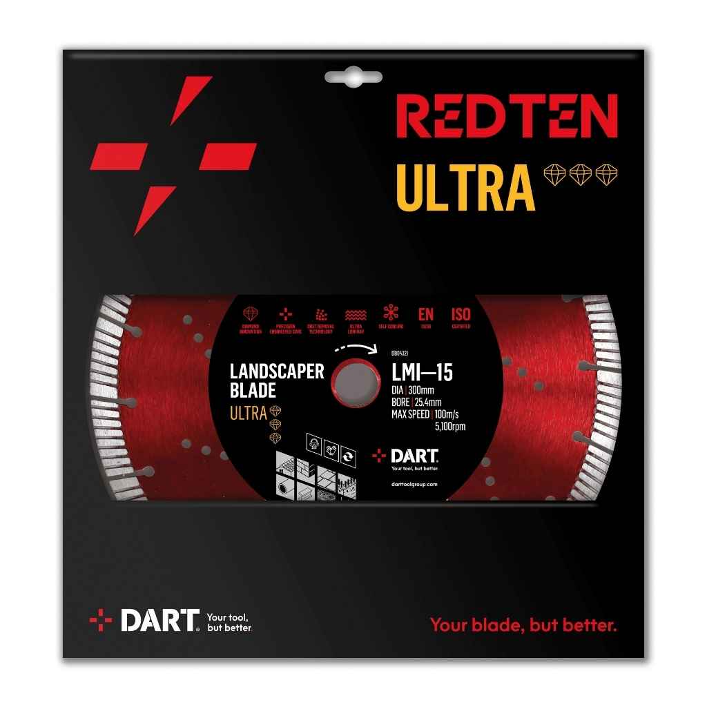 DART Red Ten ULTRA BGP-15 Diamond Blade 125Dmm x 22B