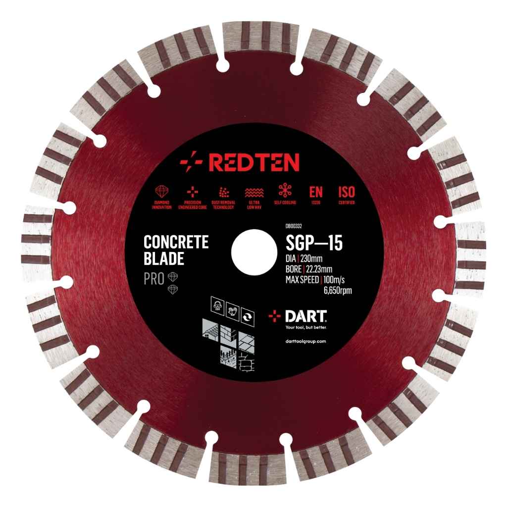 DART Red Ten PRO SGP-15 Diamond Blade 115Dmm x 22B