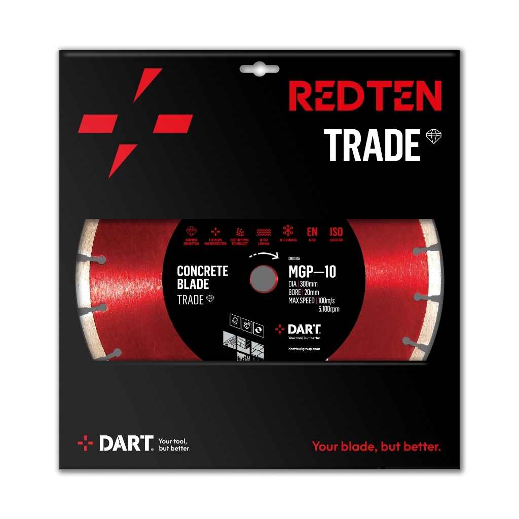 DART Red Ten RT-10 Ceramic Dia. Blade 300Dmm x 22.23B