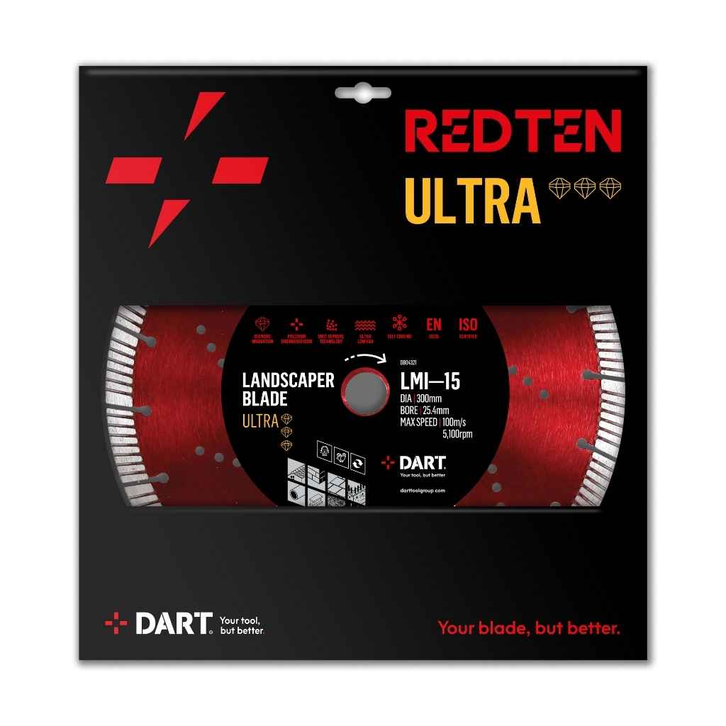DART Red Ten ULTRA LMI-15 Landscaper Blade 115Dmm x 22B