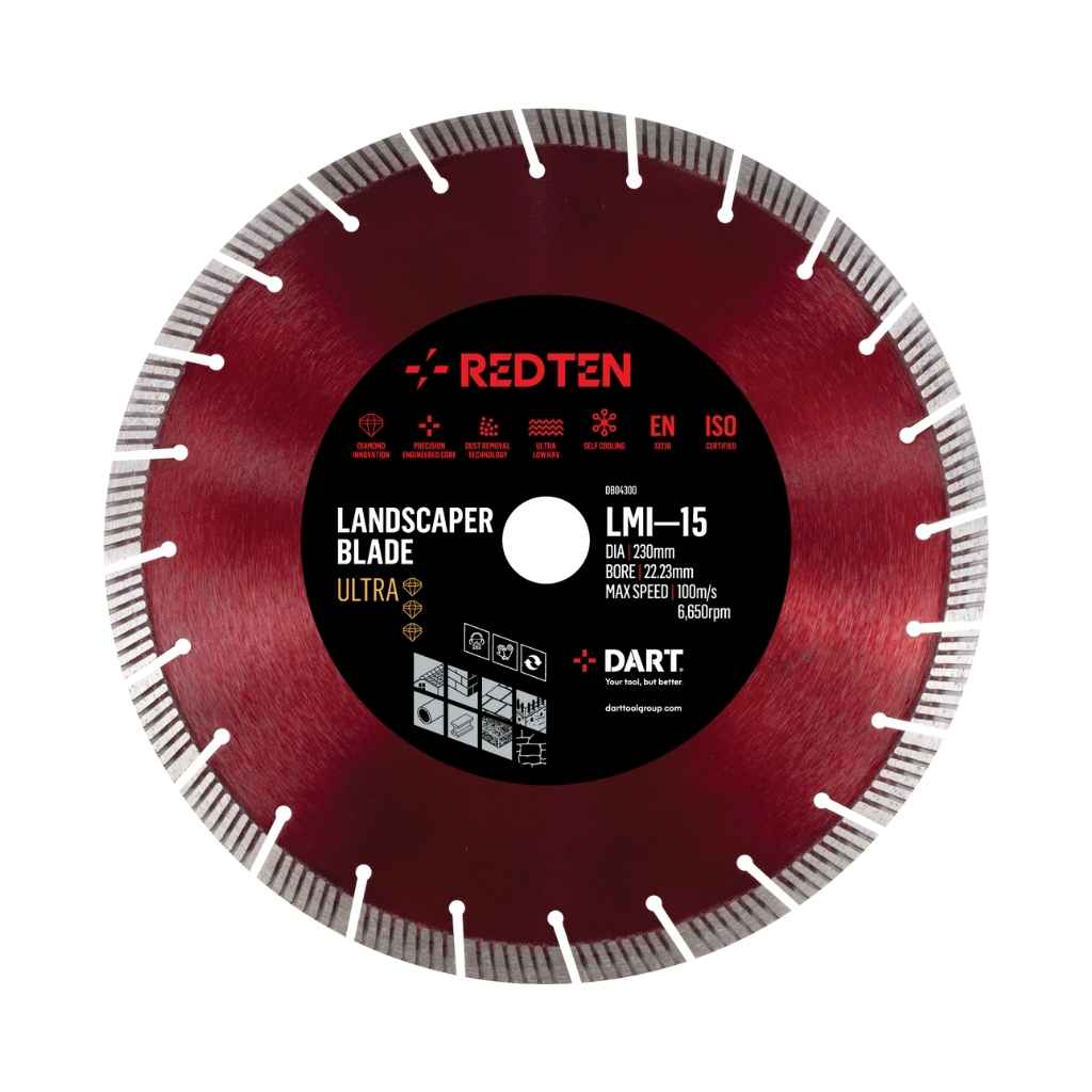 DART Red Ten ULTRA LMI-15 Landscaper Blade 125Dmm x 22B