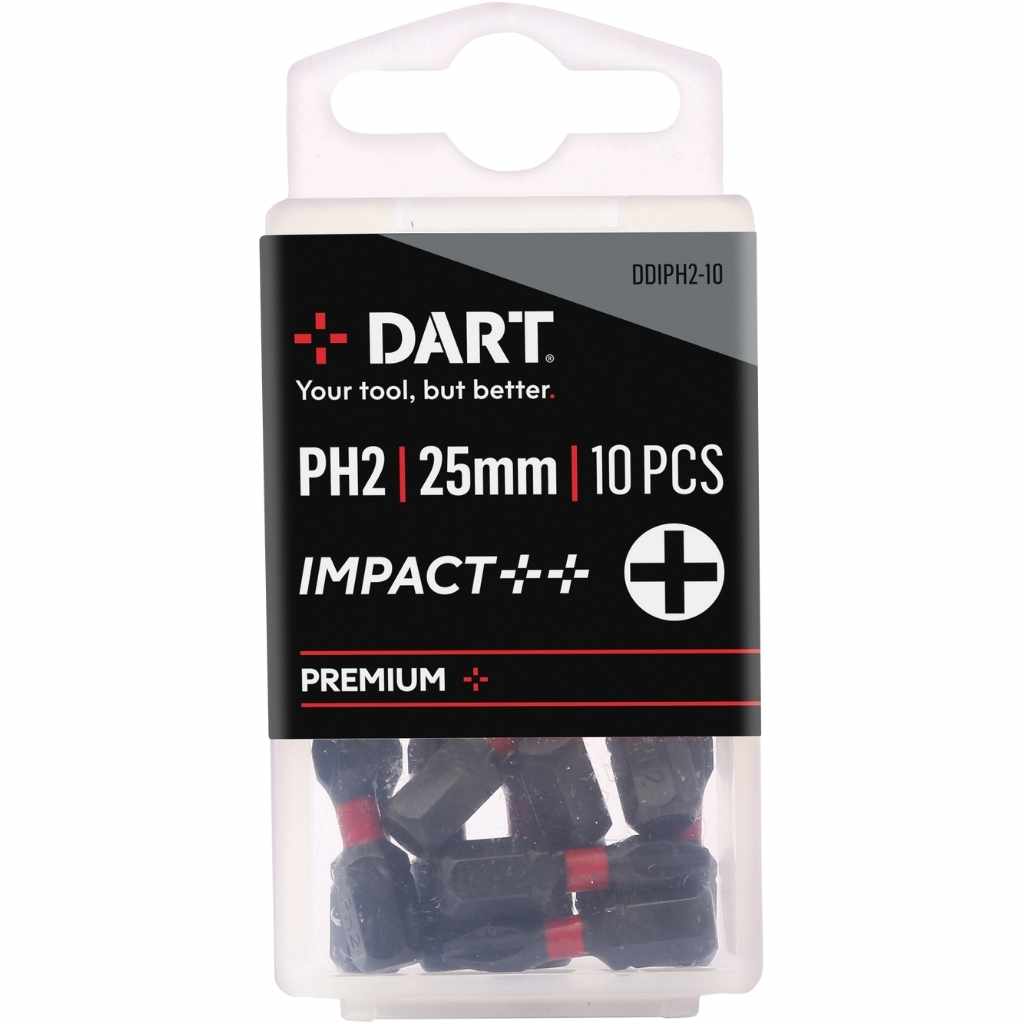 DART PH2 25mm Impact Driver Bit - Pack 10