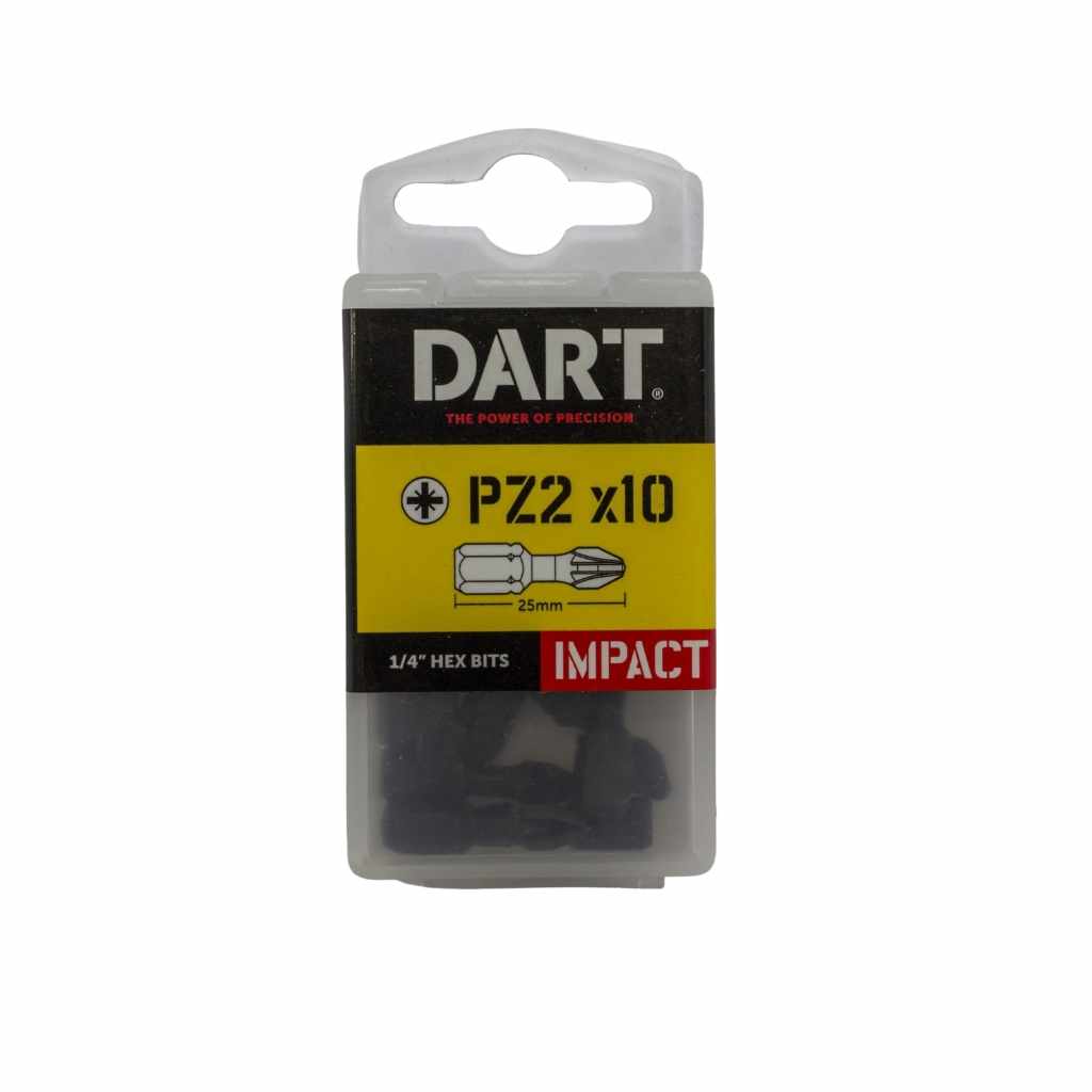 DART PZ2 25mm Impact Driver Bit - Pack 10