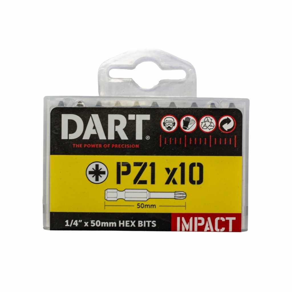 DART PZ1 50mm Impact Driver Bit - Pack 10 (PTY)