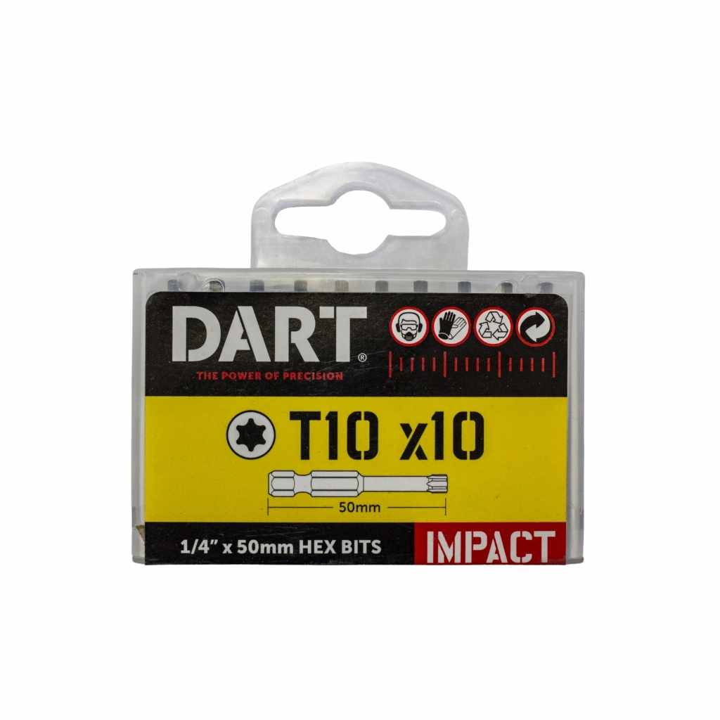 DART T10 50mm Impact Driver Bit - Pack 10