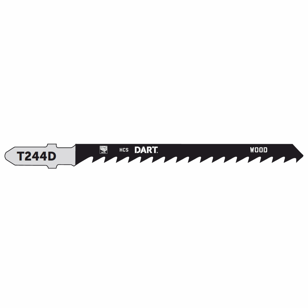 DART T244D Wood Cutting Jigsaw Blade - Pk 5