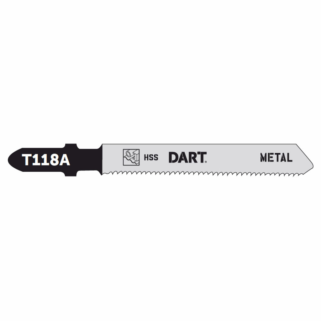 DART T118A Metal Cutting Jigsaw Blade - Pk 5