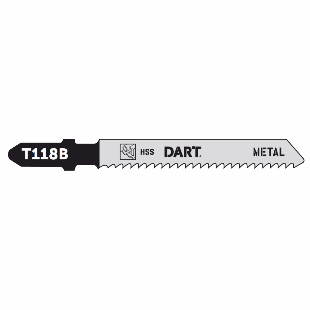 DART T118B Metal Cutting Jigsaw Blade - Pk 5