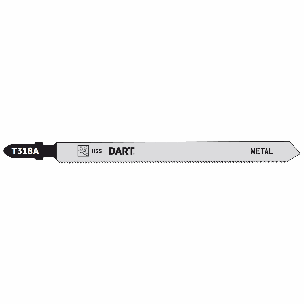 DART T318A Metal Cutting Jigsaw Blade - Pk 5