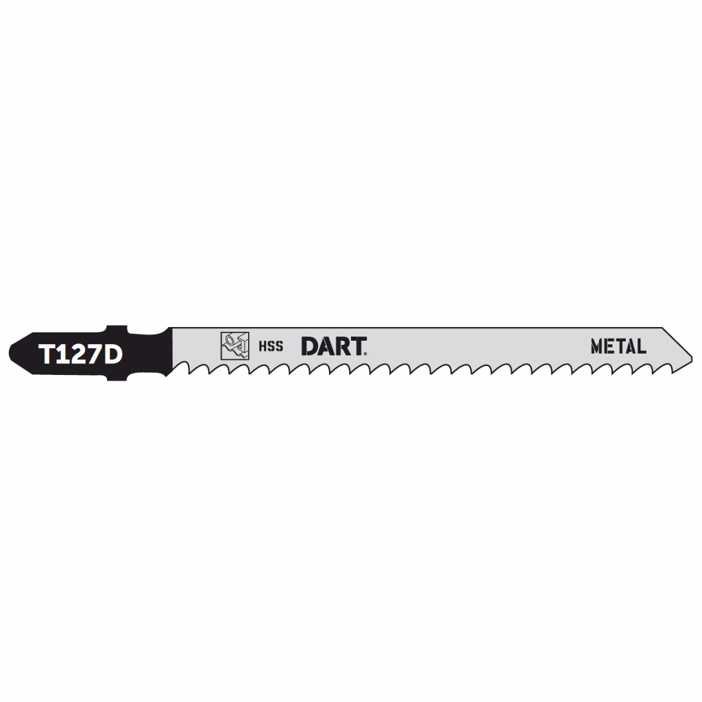 DART T127D Metal Cutting Jigsaw Blade - Pk 5