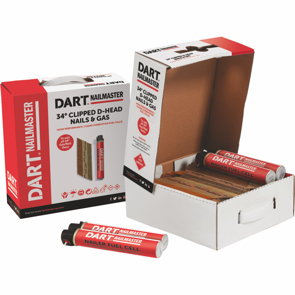 DART 90x3.1mm Smooth Galv Nail Box-No Gas