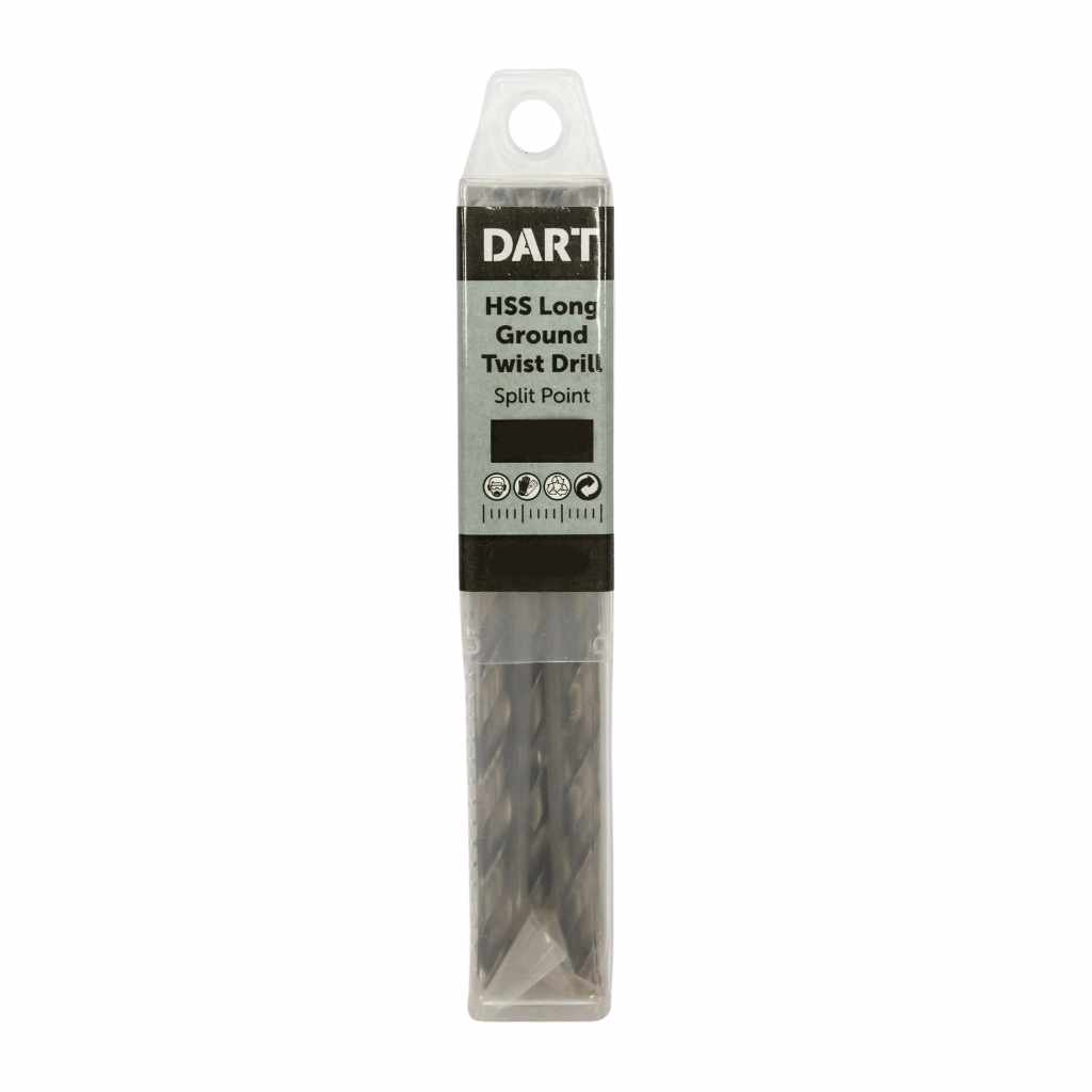 DART 12mm HSS Long Series Twist Drill Pk 5