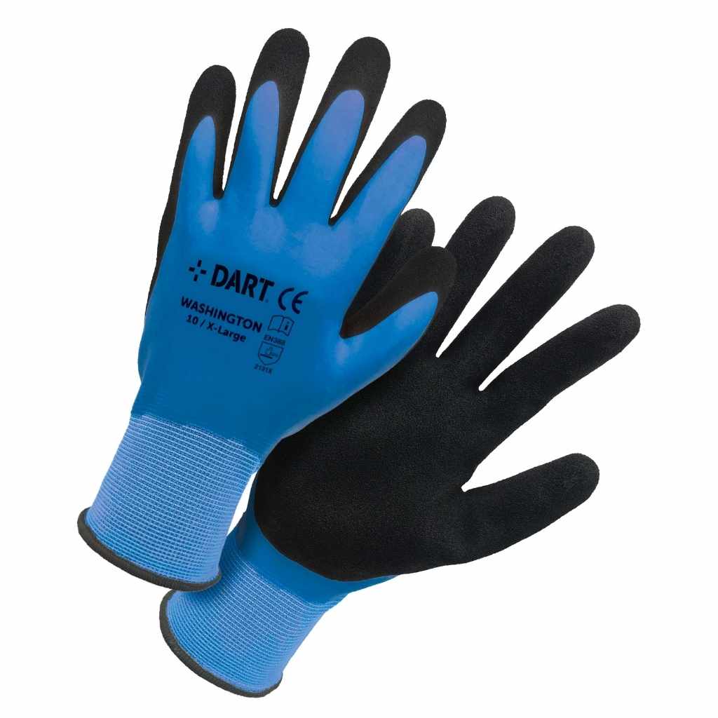 DART Blue Thermal Waterproof Latex Glove-L(9)