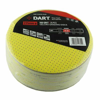DART Velcro Sanding Disc 100 Grit (Pk 25)