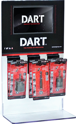 DART 7" Counter Display Stand Assembly