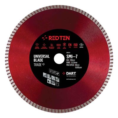 DART Red Ten SMI-7 Diamond Blade 115Dmm x 22.23B Pack Of 3 (WTR)