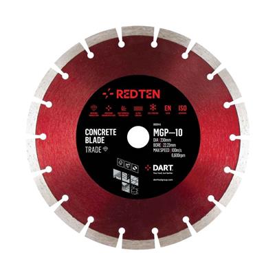 DART Red Ten MGP-10 Diamond Blade 115D x 22.23B Pack Of 3 (WTR)