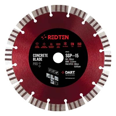 DART Red Ten PRO SGP-15 Diamond Blade 230Dmm x 22B (PTY)