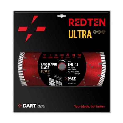 DART Red Ten ULTRA LMI-15 Landscaper Blade 350D x 25.4B