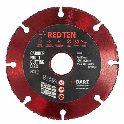 DART Red Ten PRO CD-M Carbide Multi Cutting Disc 115D x 22.23B