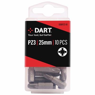 DART PZ3 25mm Driver Bit - Pack 10