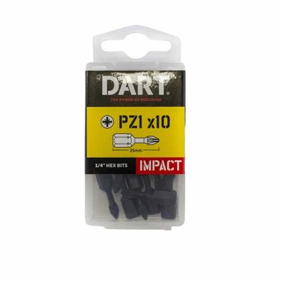 DART PZ1 25mm Impact Driver Bit - Pack 10 