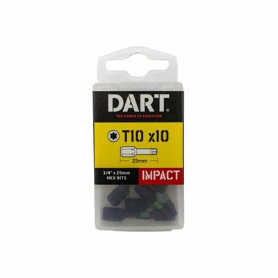 DART T10 25mm Impact Driver Bit - Pack 10