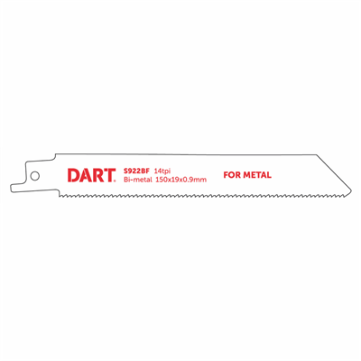 DART S922BF Metal Cutting Reciprocating Blade Pk 5