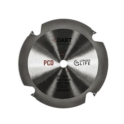 DART PCD Fibre Cement Saw Blade 115Dmm x 9.5B x 4Z
