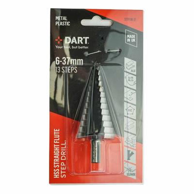 DART 6-37mm Straight Flute Step Drill