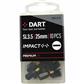 DART Slotted 3.5 x 0.6 x 25mm Impact Driver Bit - Pk 10