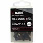 DART Slotted 4.5 x 0.6 x 25mm Impact Driver Bit - Pk 10